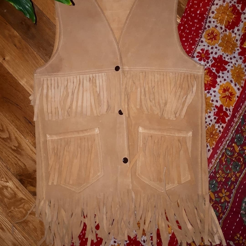 Vintage leather vest